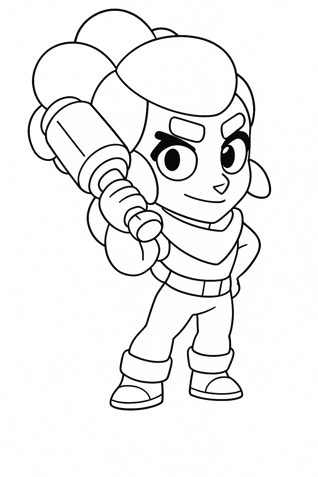 Shelly Brawl Stars Ausmalbild