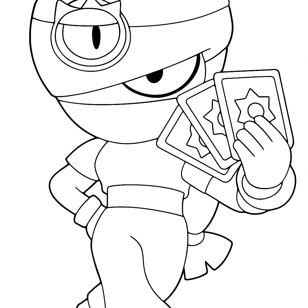 Tara Brawl Stars Ausmalbild