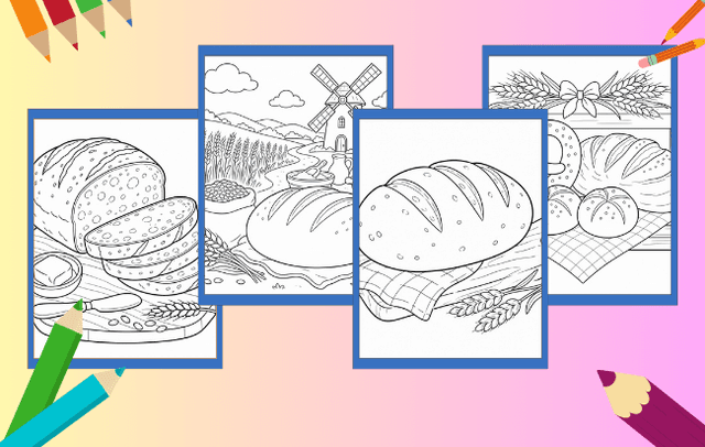 Brot Ausmalbilder