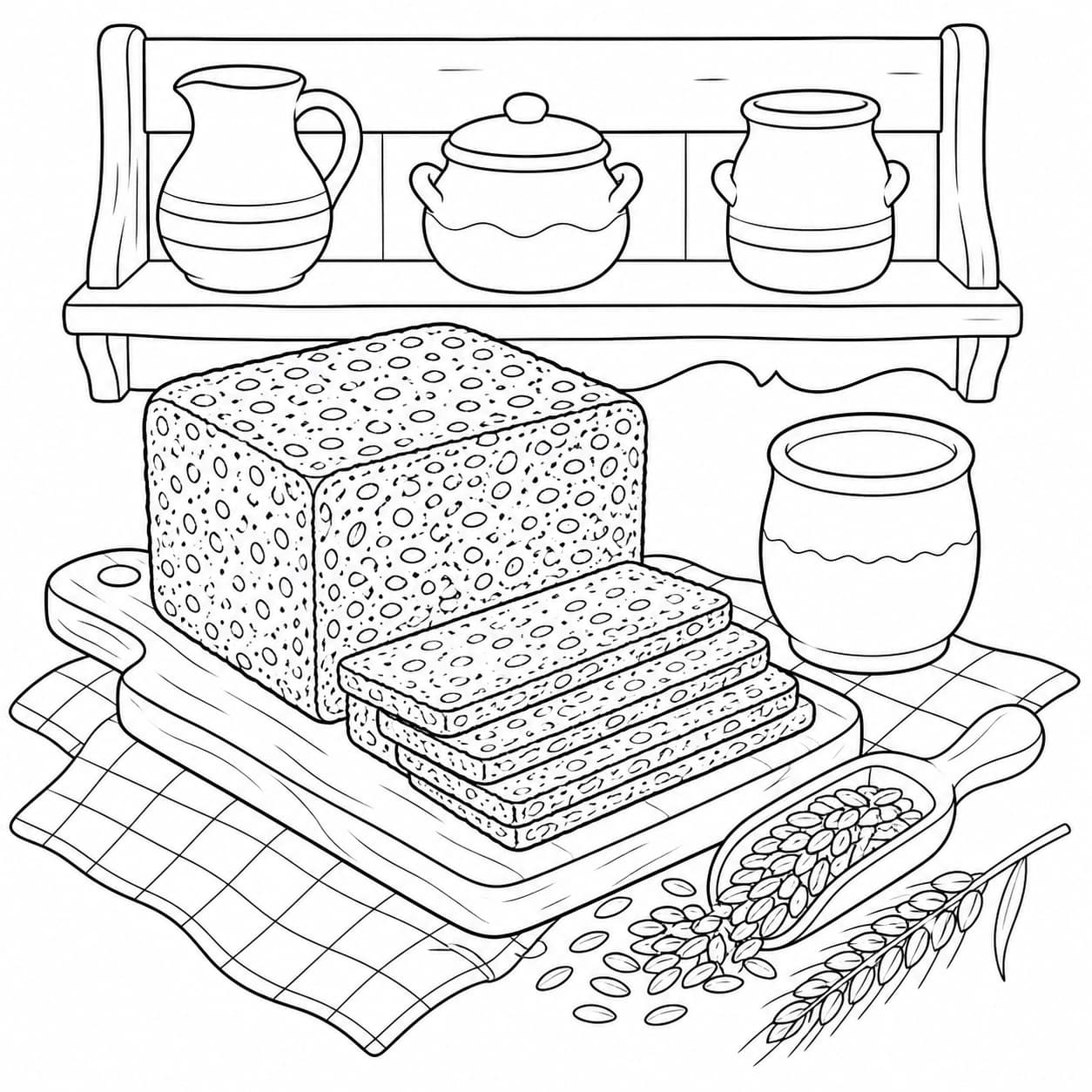 Pumpernickel Ausmalbild