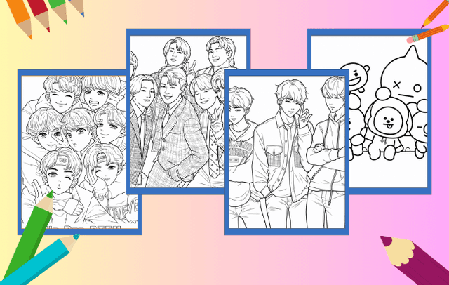 BTS Ausmalbilder