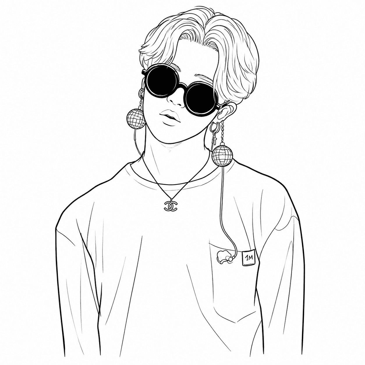 Jimin BTS Ausmalbild