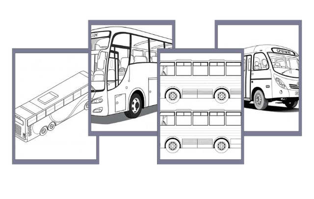 Bus Ausmalbilder