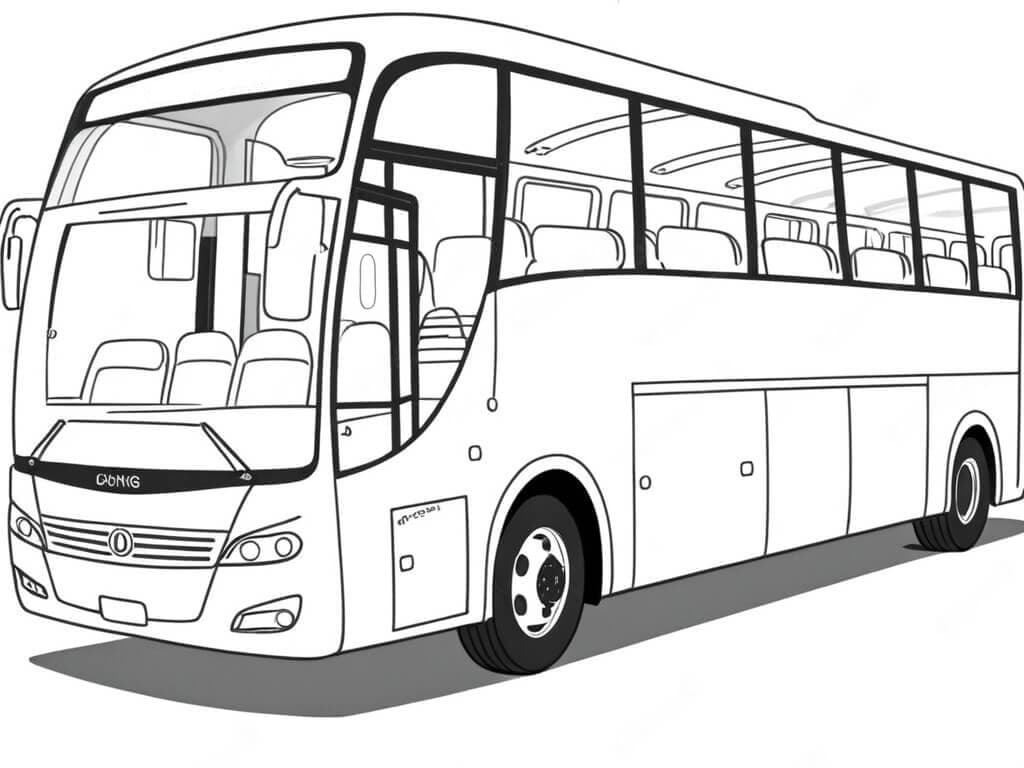 Reisebus Ausmalbild