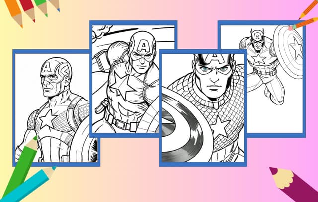 Captain America Ausmalbilder