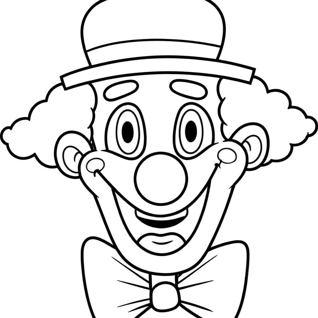 Clown Ausmalbild 2
