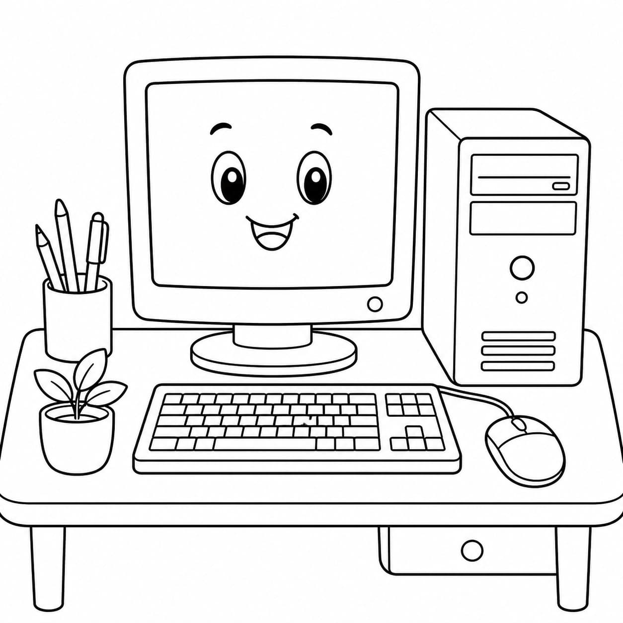 Computer Ausmalbild
