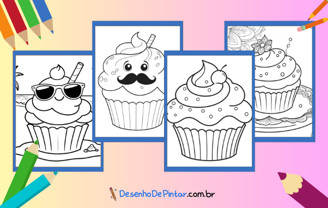 Cupcake Ausmalbilder