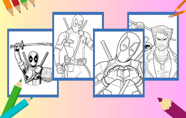 Deadpool Ausmalbilder