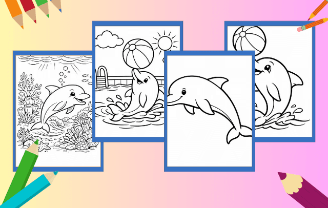 Delfin Ausmalbilder