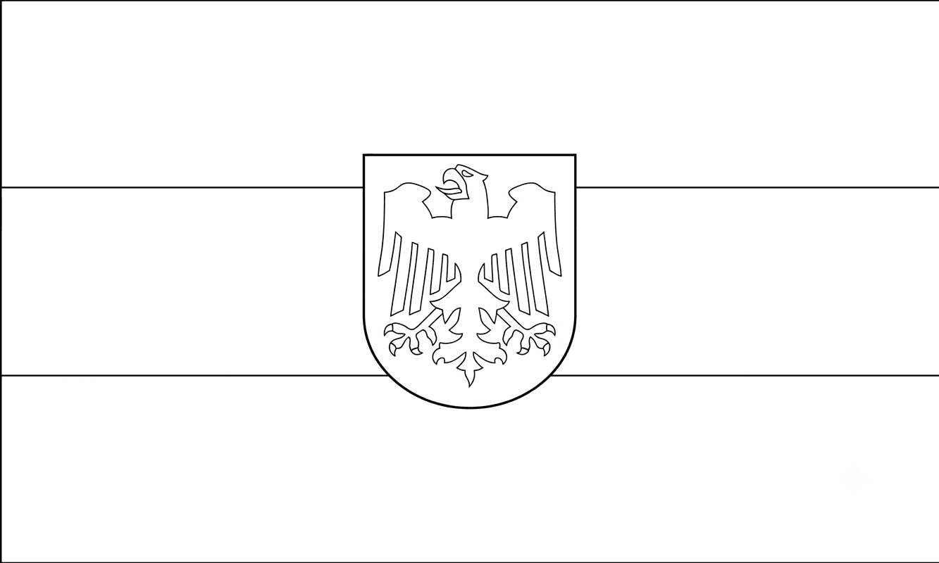 Bundesflagge Deutschland Ausmalbild