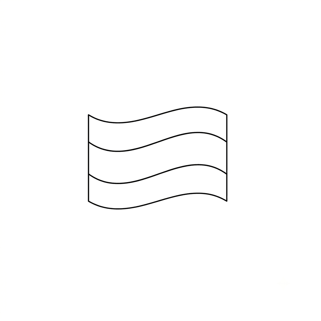 Einfache Deutschland Flagge Ausmalbild