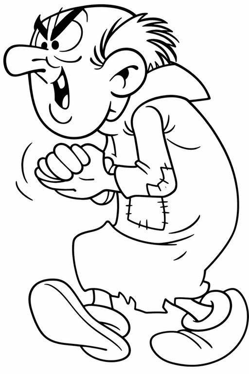 Gargamel Ausmalbild