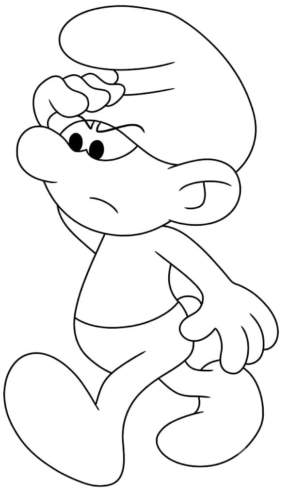 Clumsy Schlumpf Ausmalbild