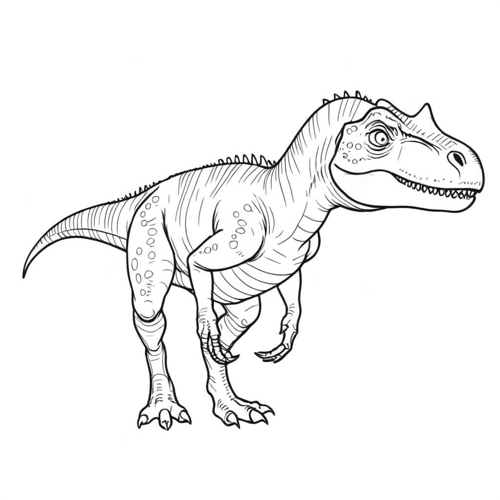 Allosaurus Ausmalbild