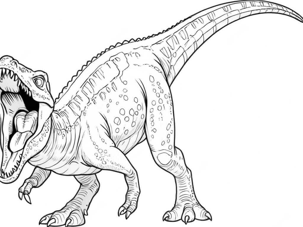 Baryonyx Ausmalbild
