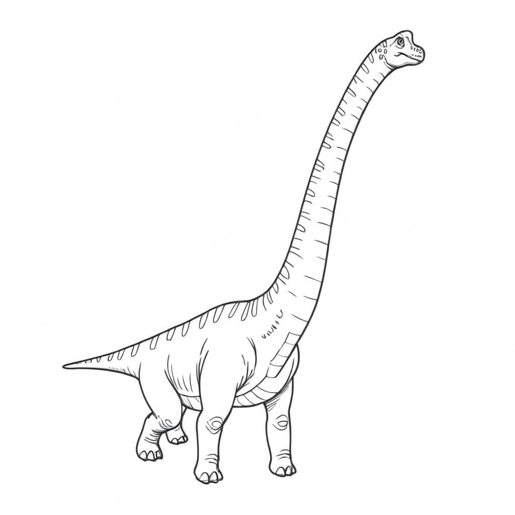 Brachiosaurus Ausmalbild