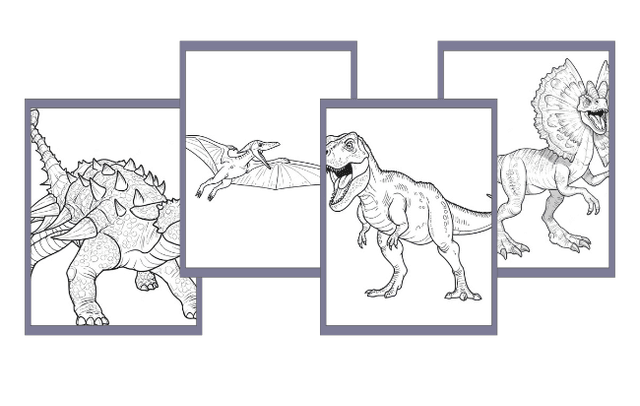 Dinosaurier Ausmalbilder