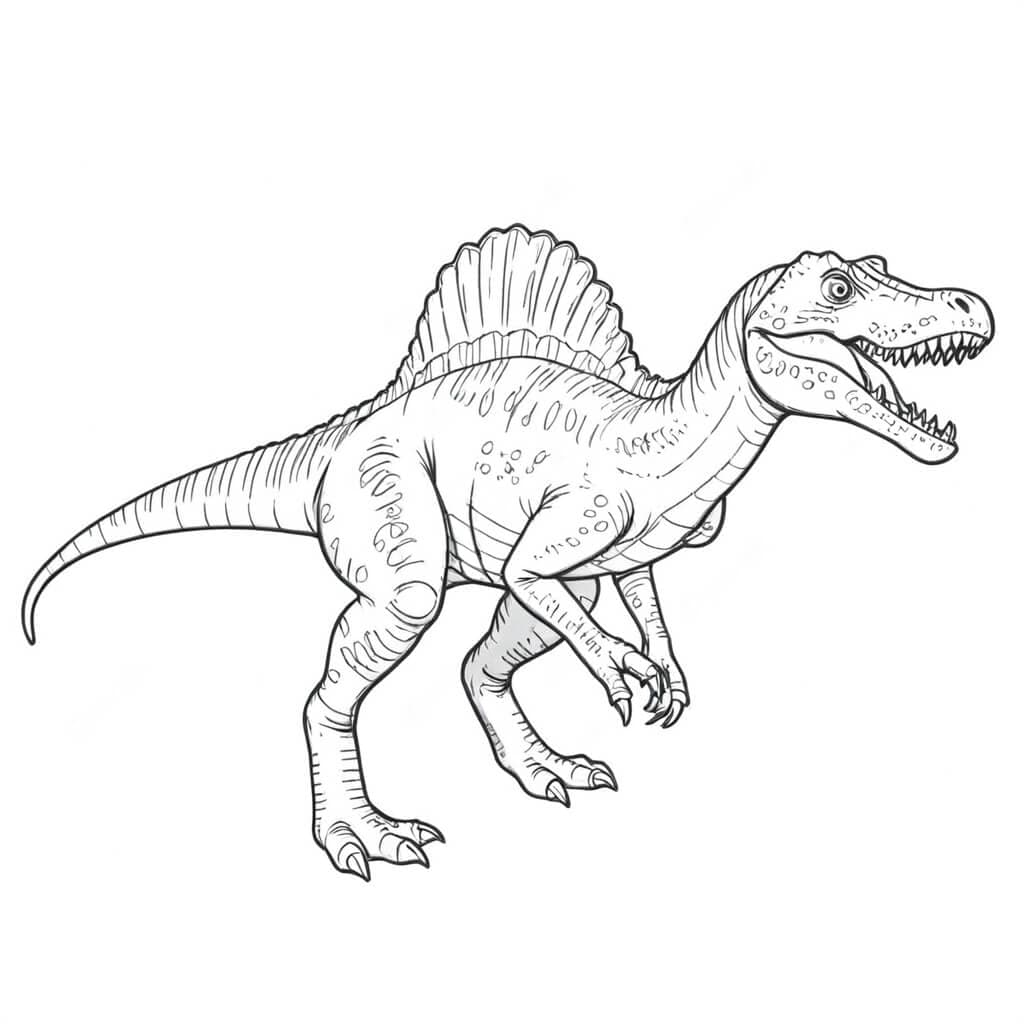 Spinosaurus Ausmalbild