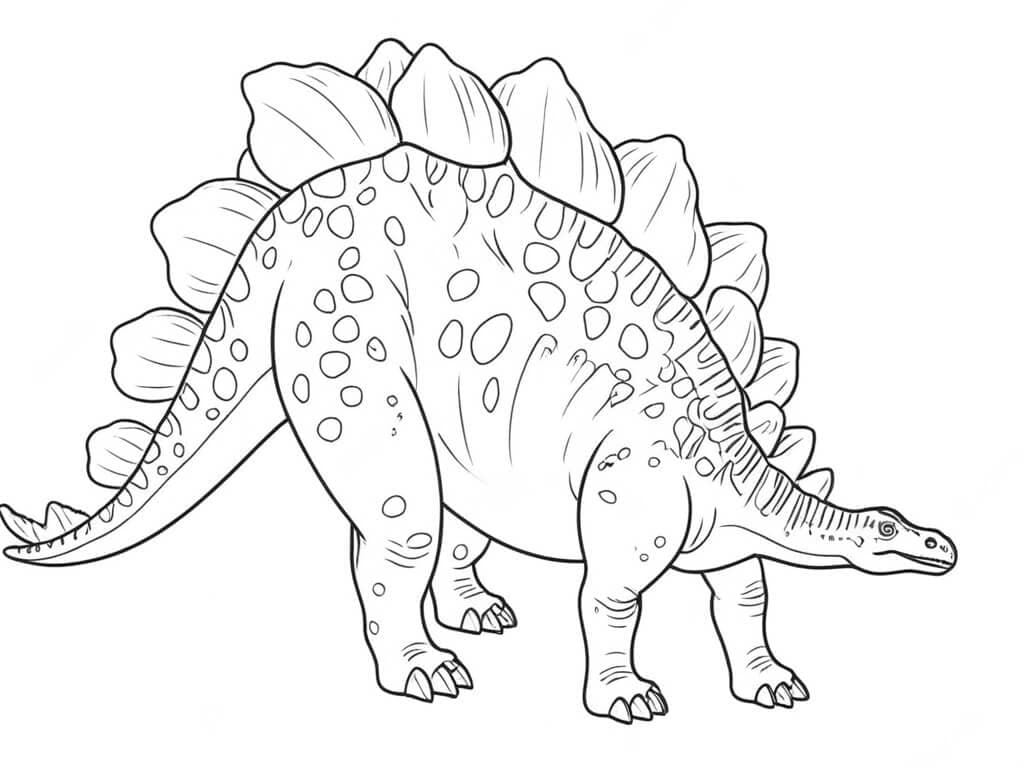 Stegosaurus Ausmalbild