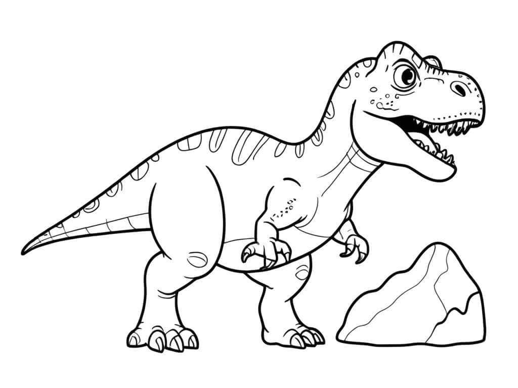 Tyrannosaurus Rex Ausmalbild