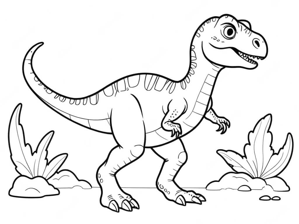 Velociraptor Ausmalbild