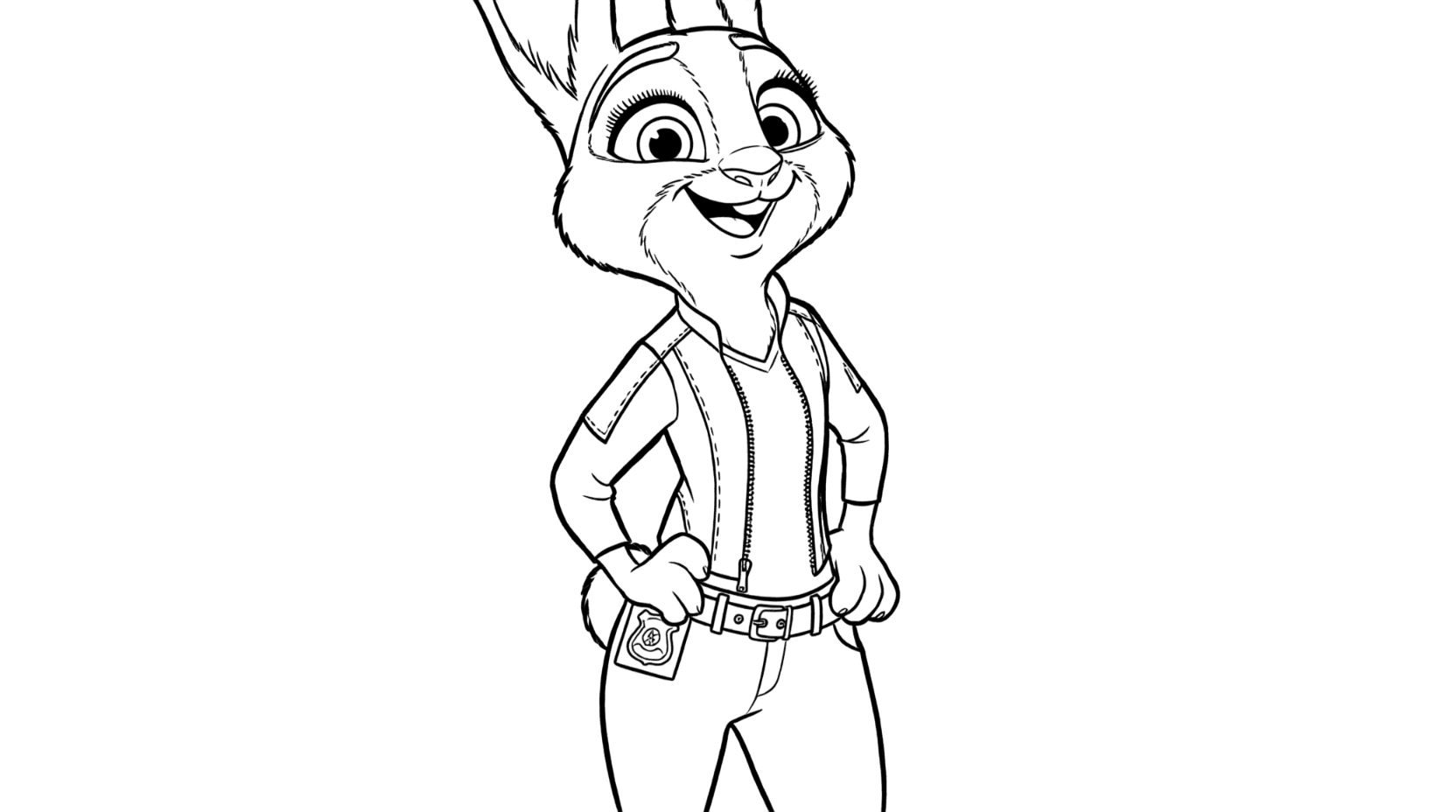 Judy Hopps Ausmalbild