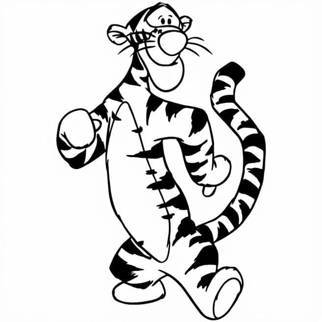 Tigger und Winnie Puuh Ausmalbild