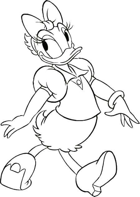 Daisy Duck Ausmalbild