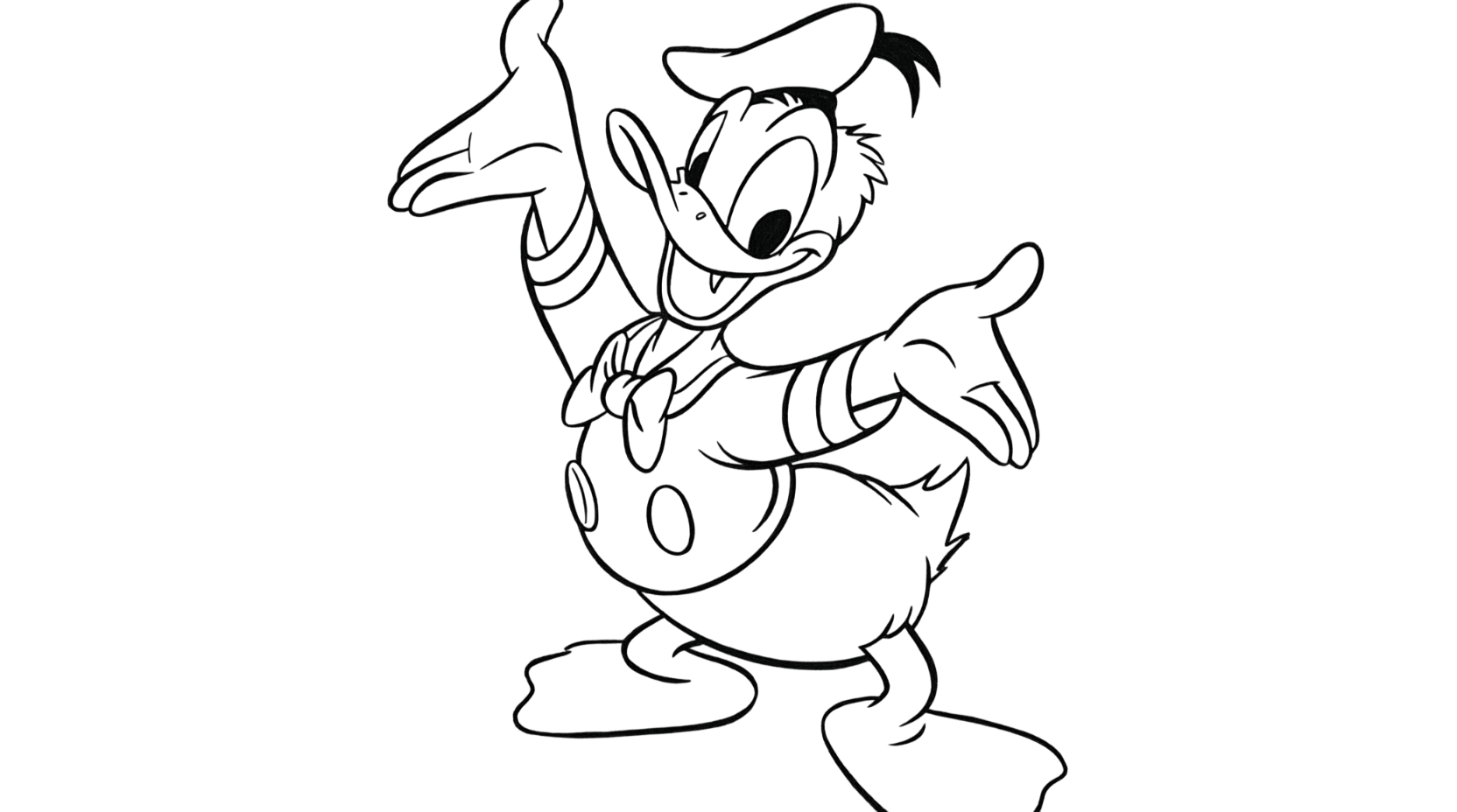 Donald Duck Ausmalbild
