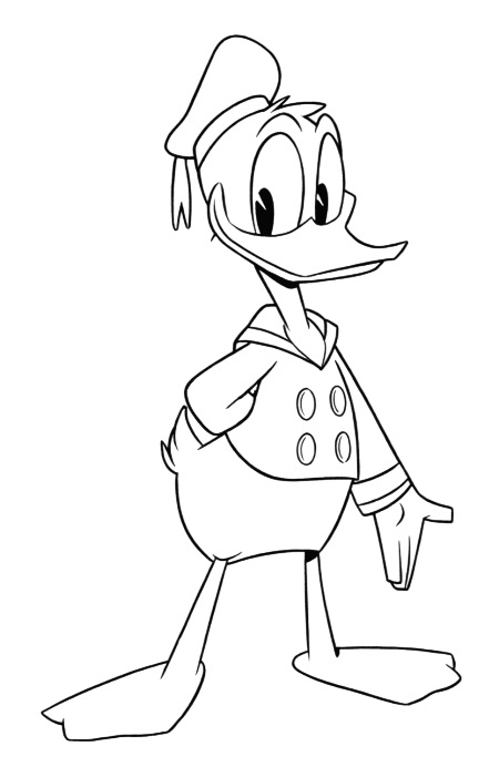 Donald Duck Comics Ausmalbild