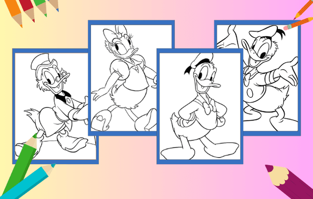 Donald Duck Ausmalbilder