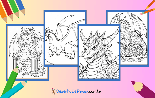 Drachen Ausmalbilder