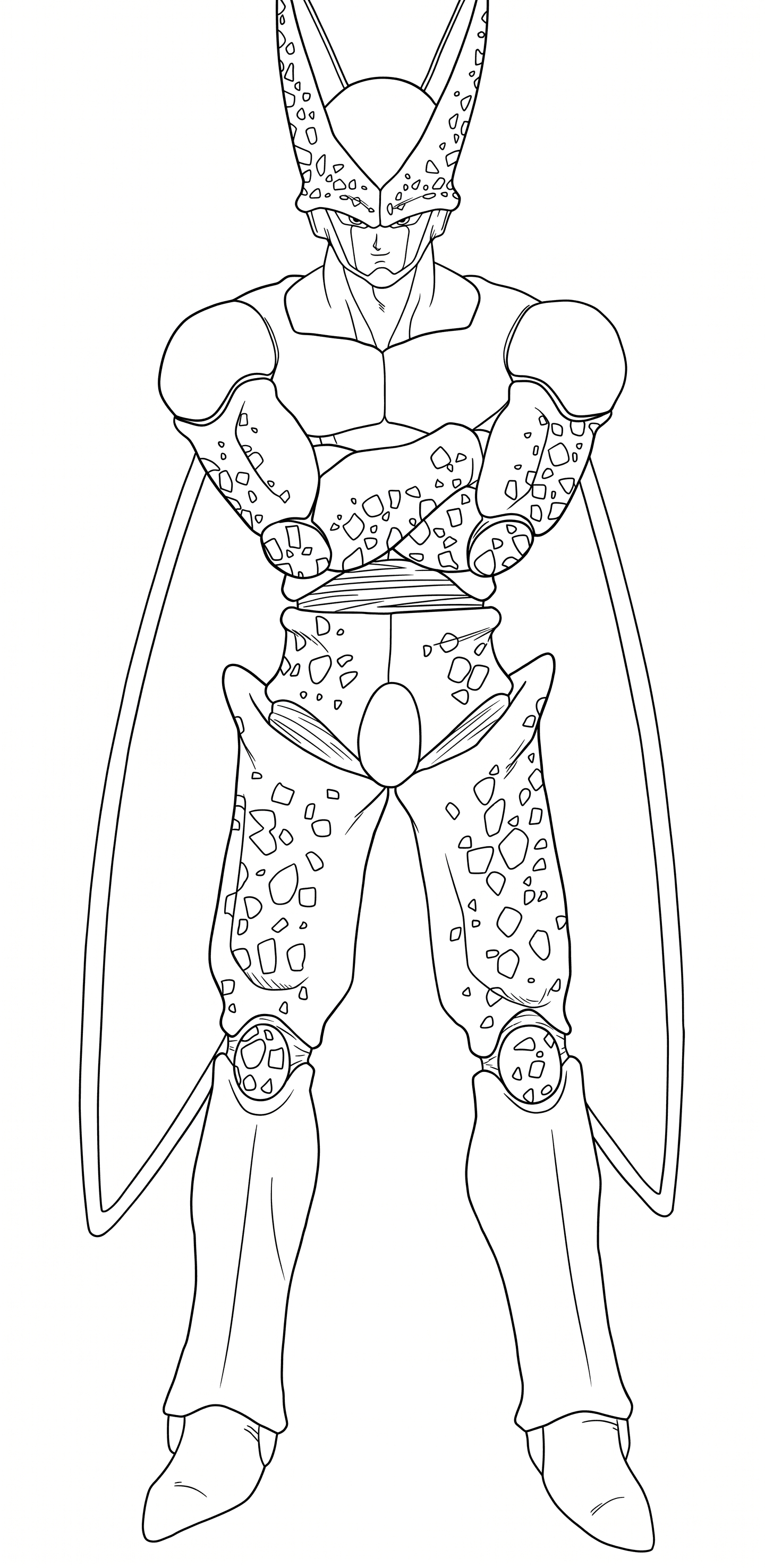 Cell Dragon Ball Ausmalbild