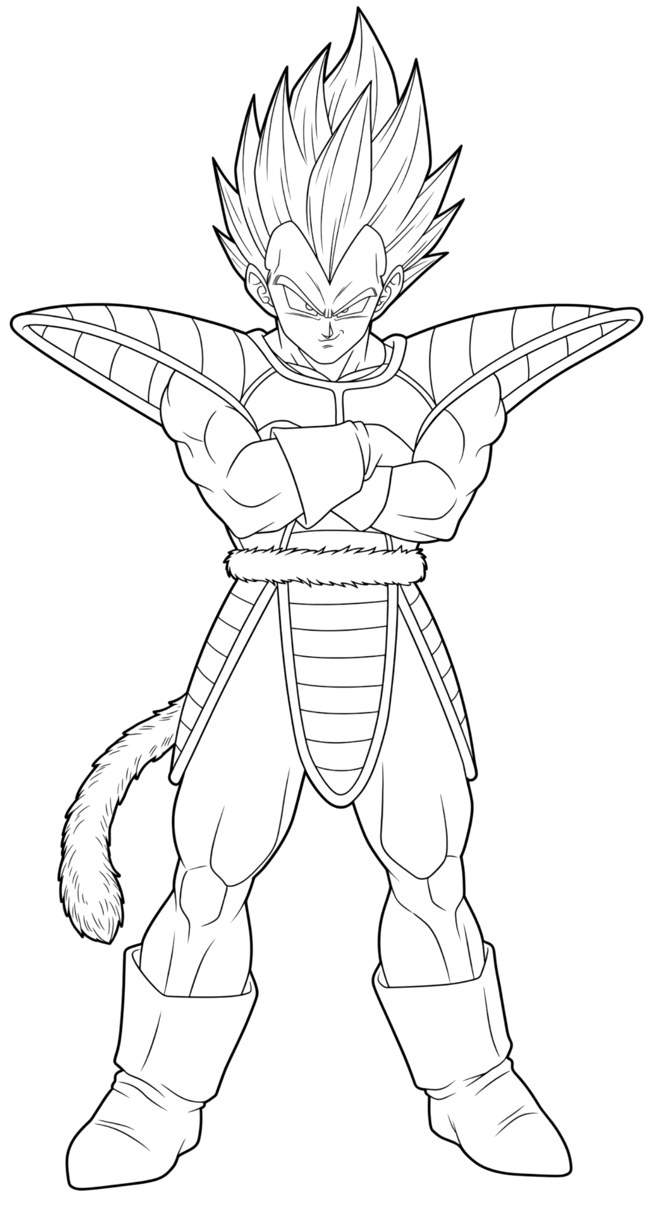 Vegeta Ausmalbild