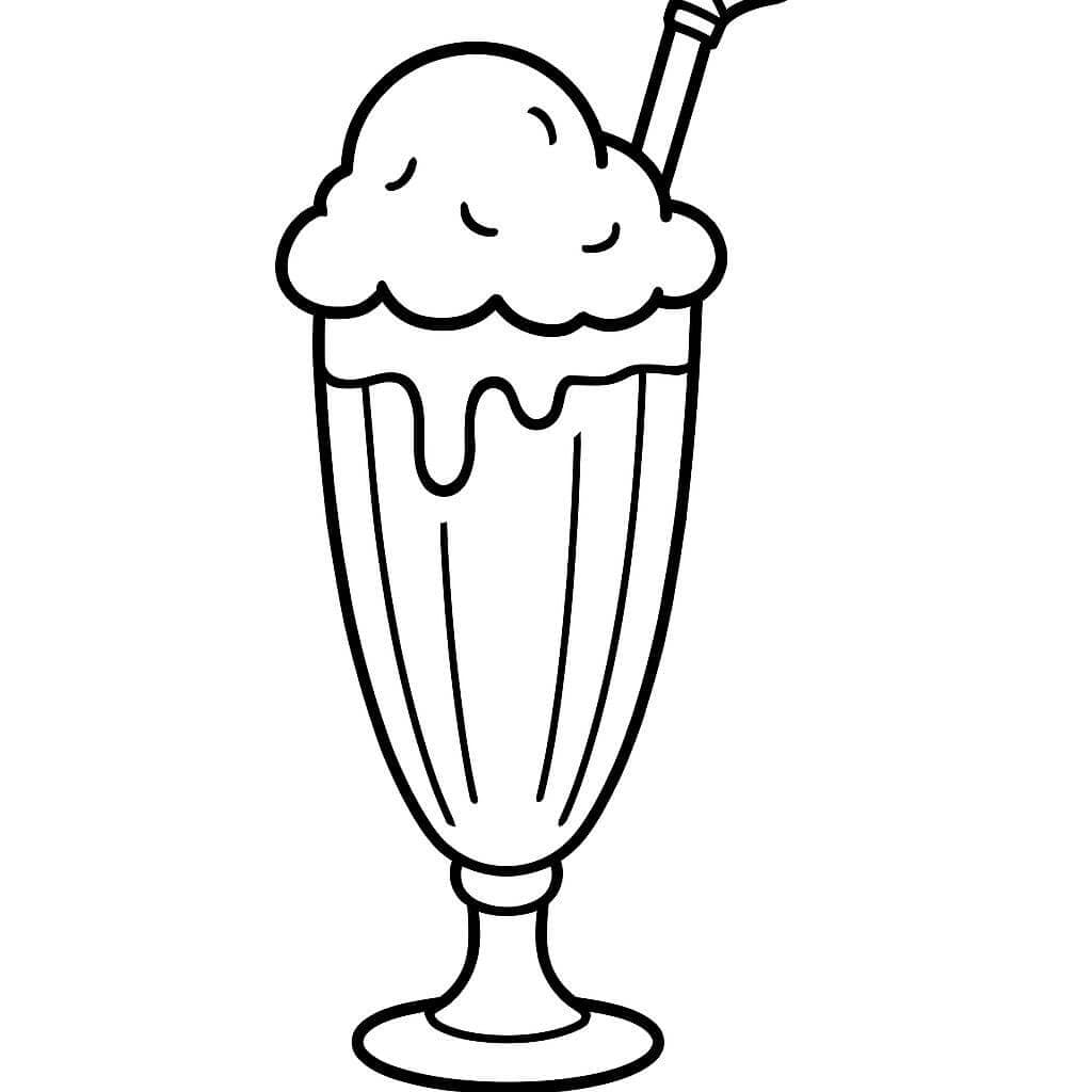 Eis-Float Ausmalbild