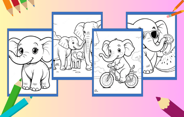 Elefant Ausmalbilder