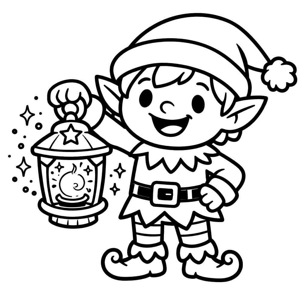Elf Ausmalbild