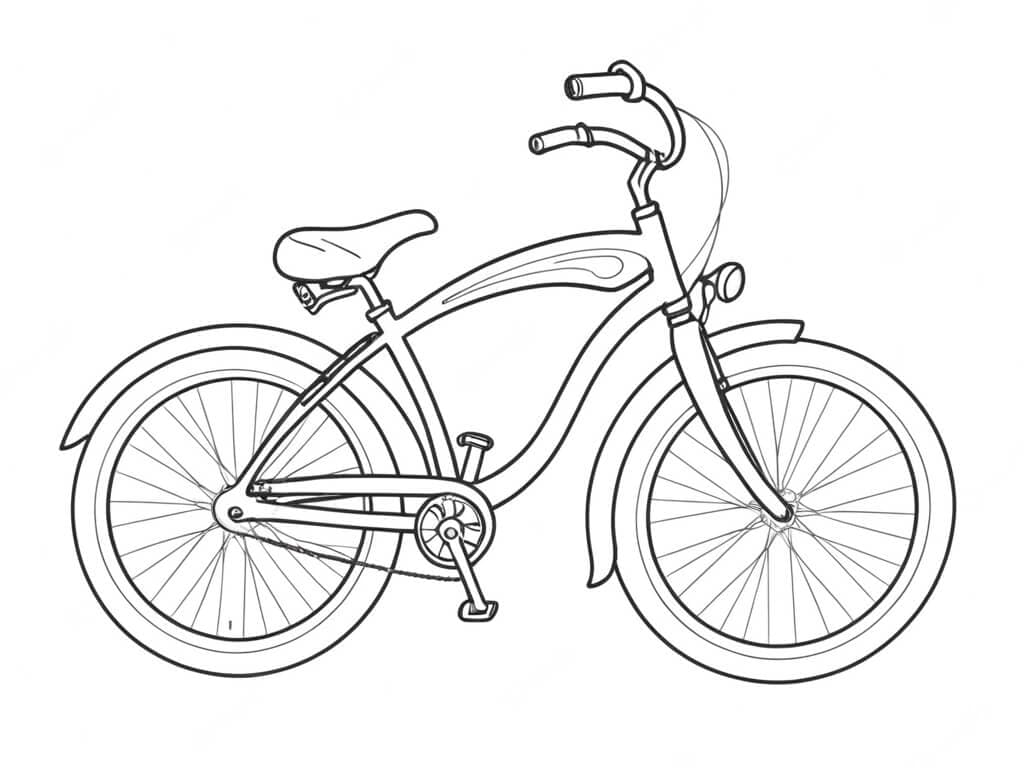 Fahrrad Ausmalbild