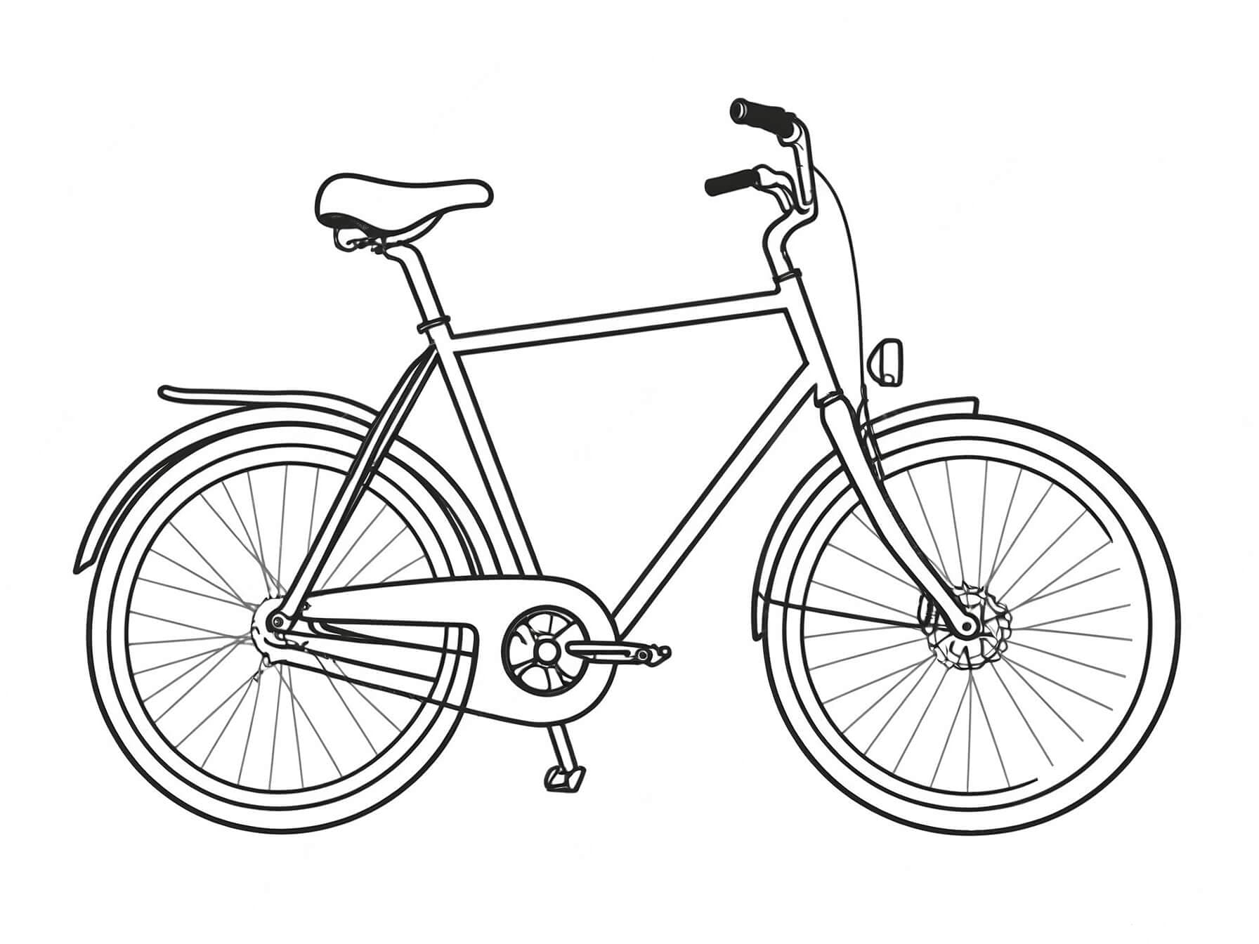 Weiteres Fahrrad Ausmalbild