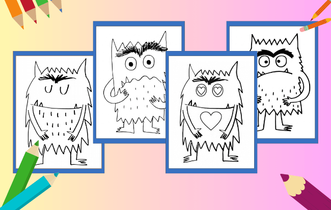 Farbenmonster Ausmalbilder