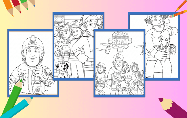 Feuerwehrmann Sam Ausmalbilder