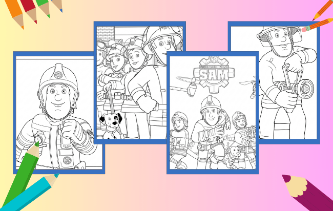 Feuerwehrmann Sam Ausmalbilder