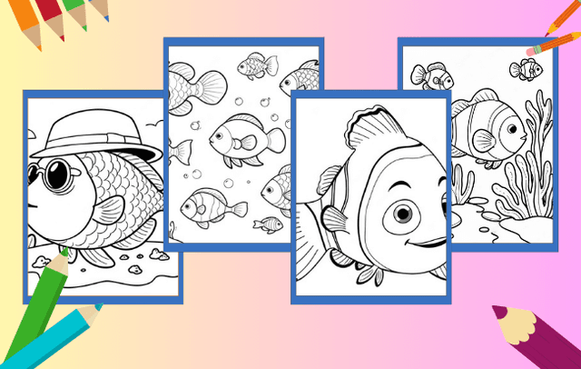 Fische Ausmalbilder
