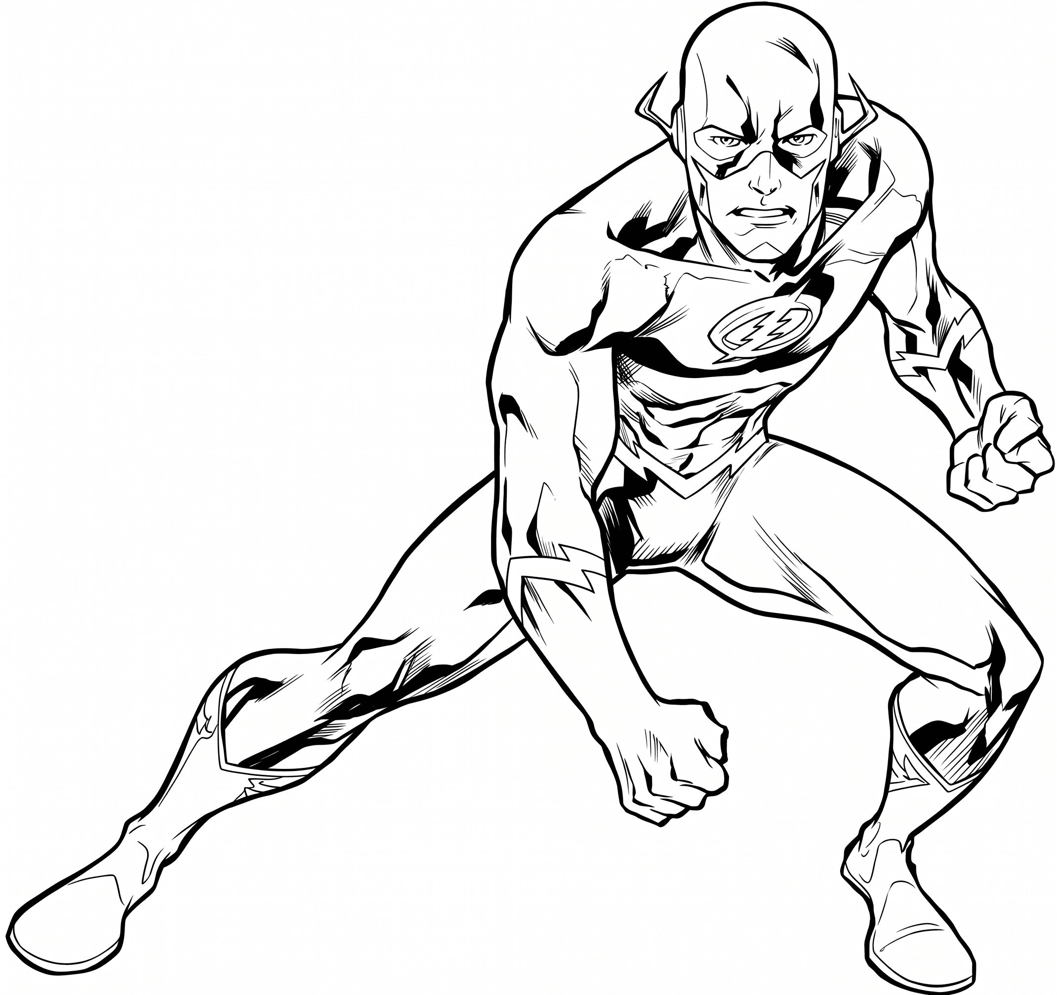 Flash DC Comics Ausmalbild