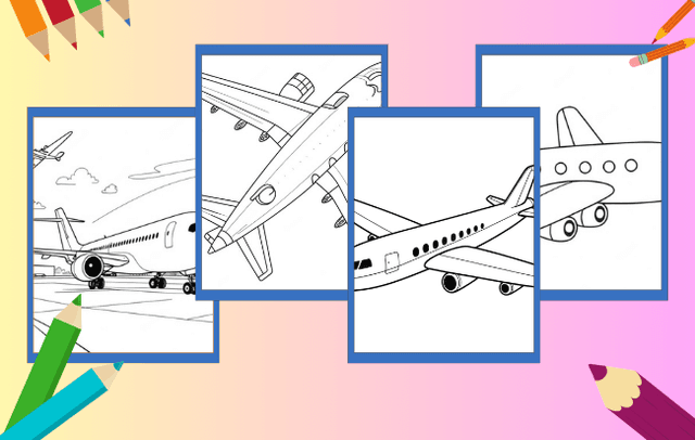Flugzeug Ausmalbilder