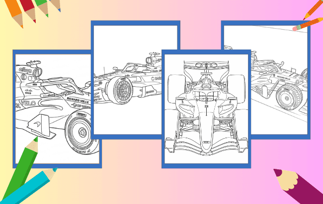 Formel-1 Ausmalbilder
