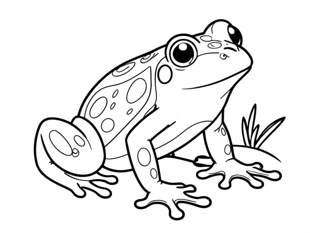 Frosch Ausmalbild