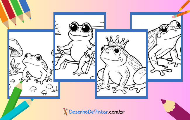 Frosch Ausmalbilder