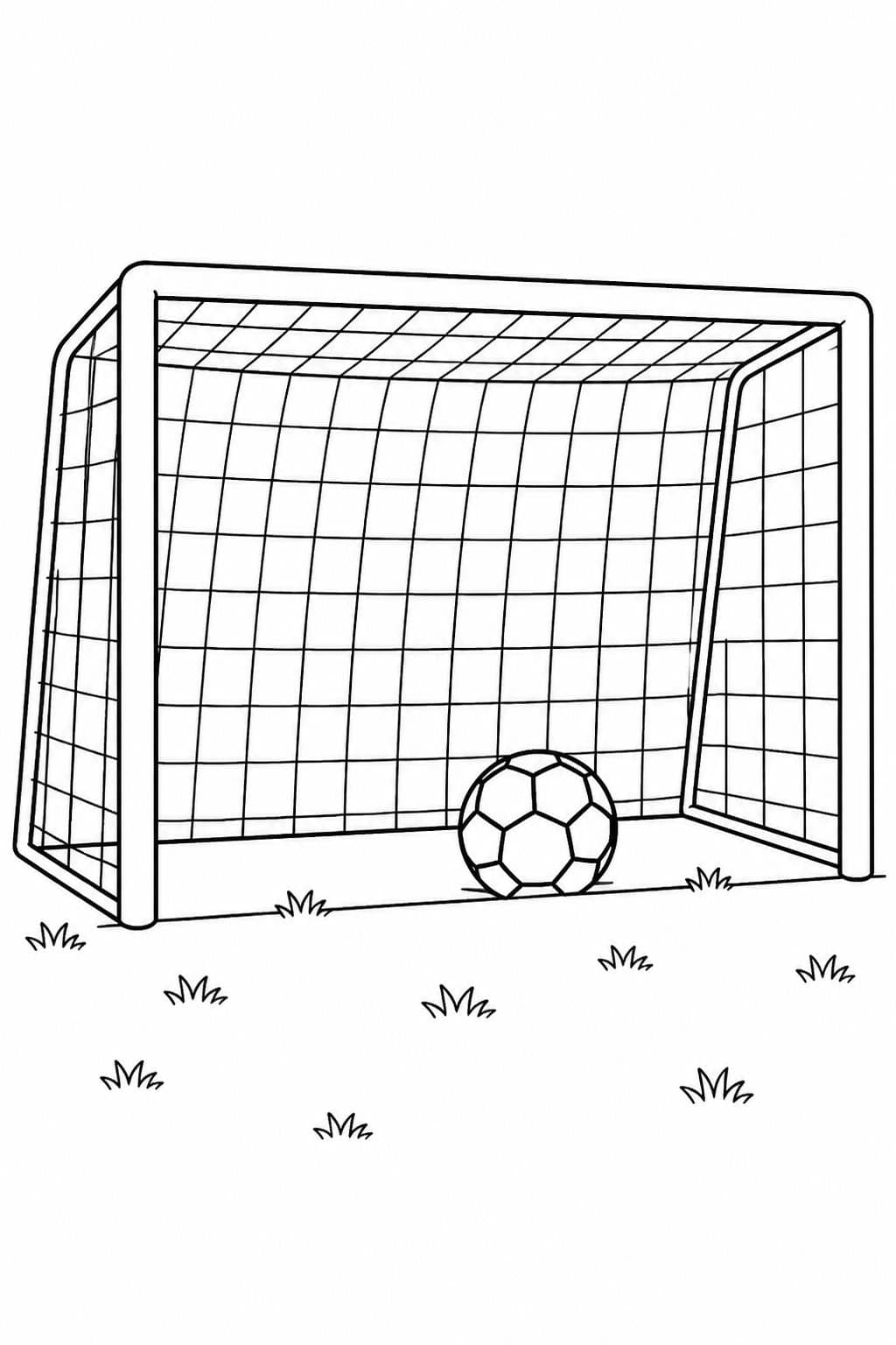 Fußballtor Ausmalbild